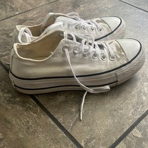 Platform white converse